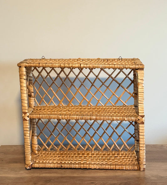 Wicker shelf
