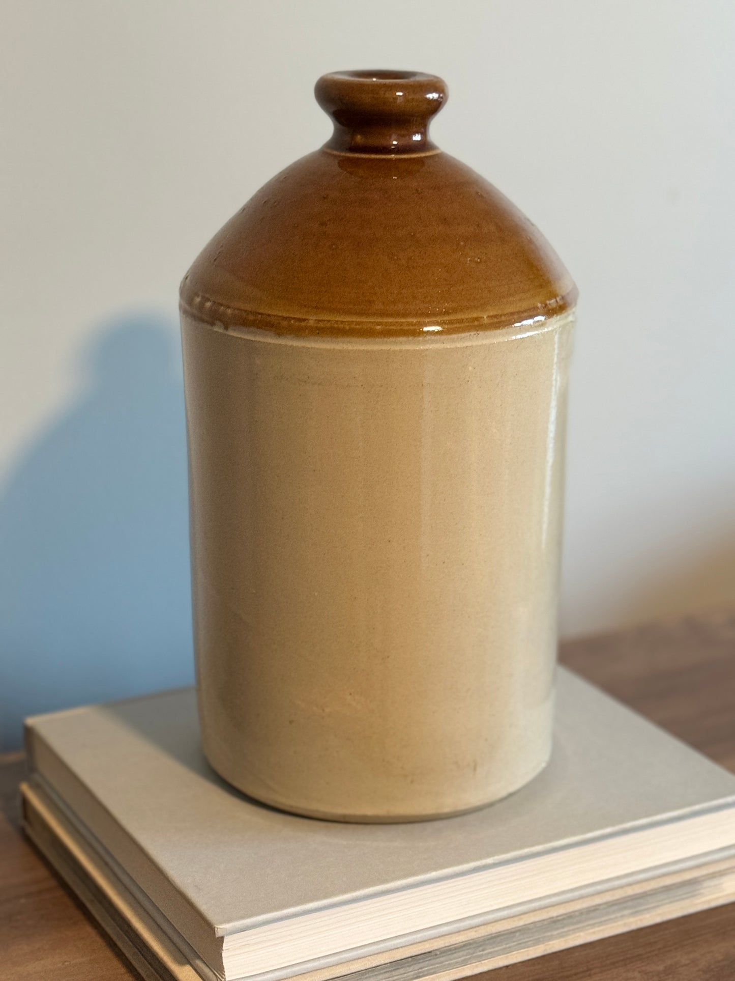 Large salt glazed rum jar/crock