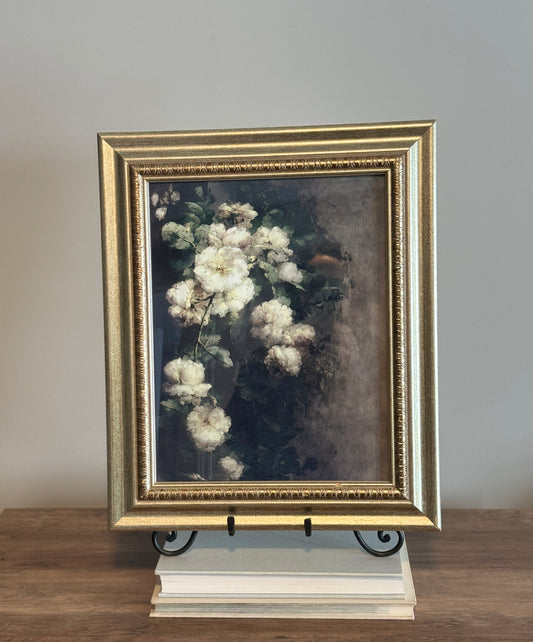 Vintage style peony art print
