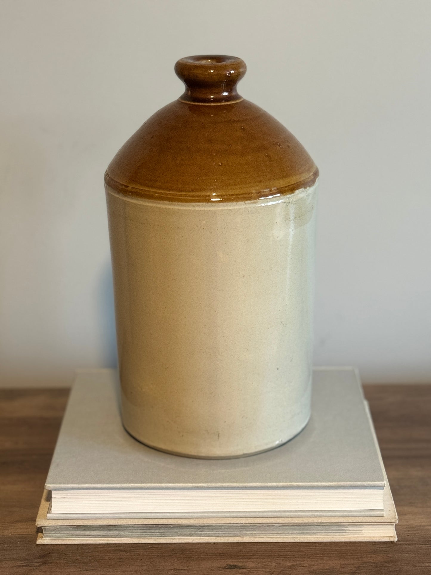 Large salt glazed rum jar/crock