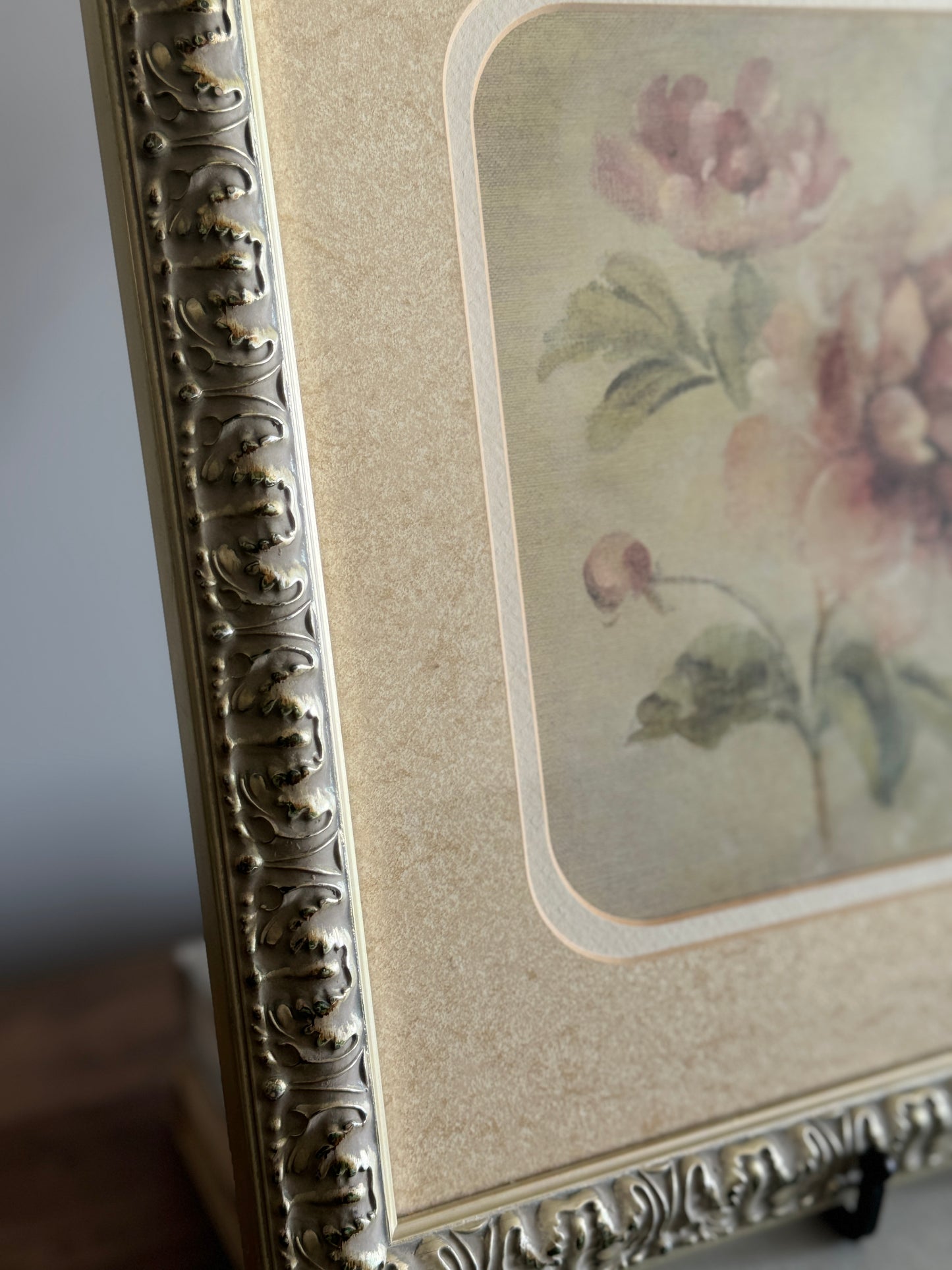 Vintage peony print