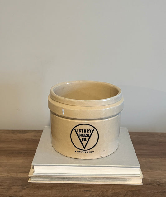 Viceroy Cheese Co. crock as found