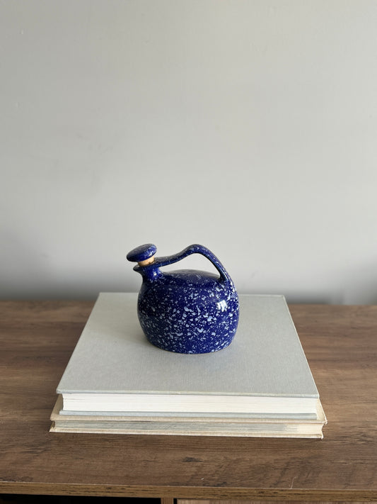 Vintage Coche Stoneware speckled jug with cork