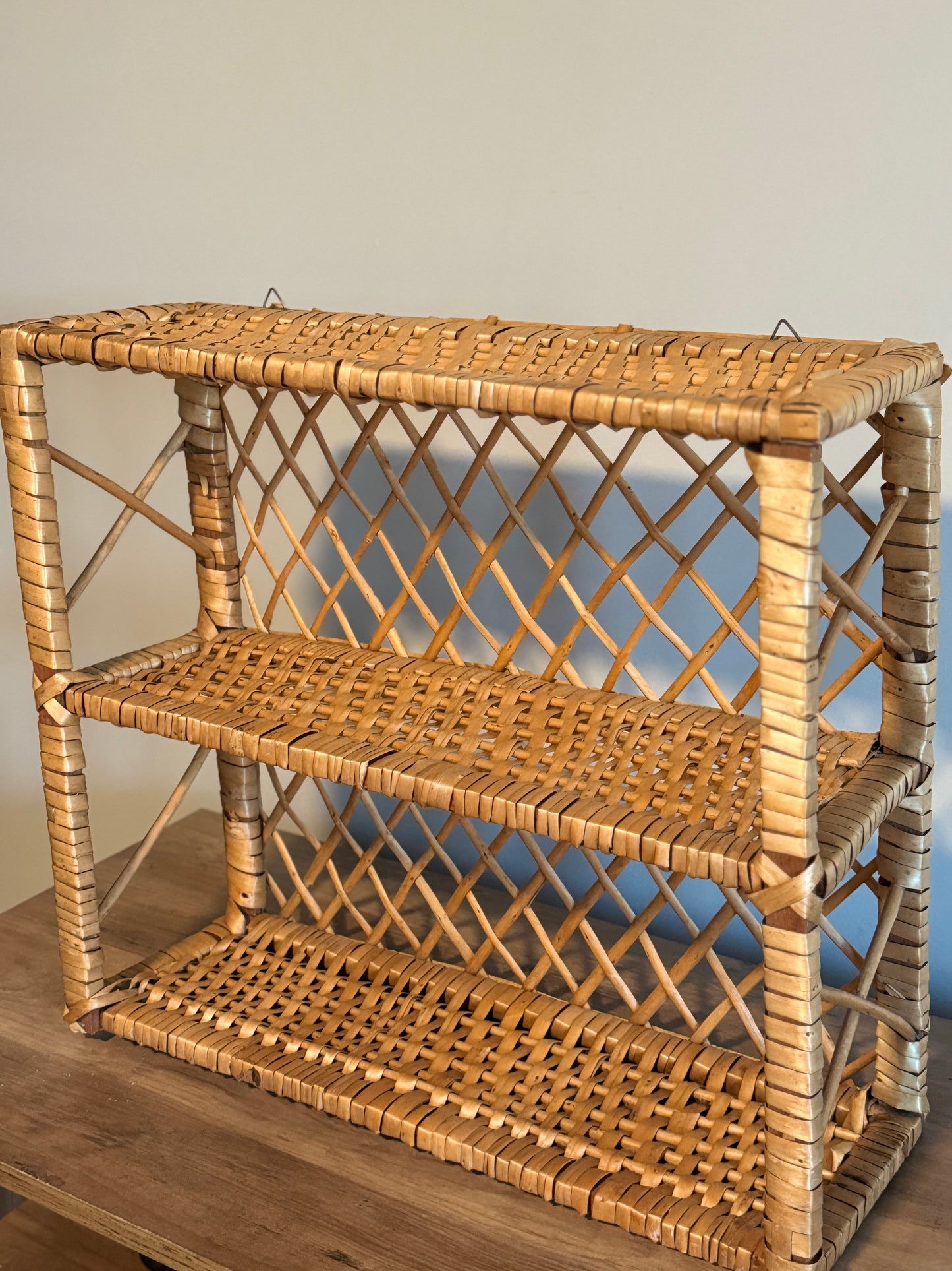 Wicker shelf