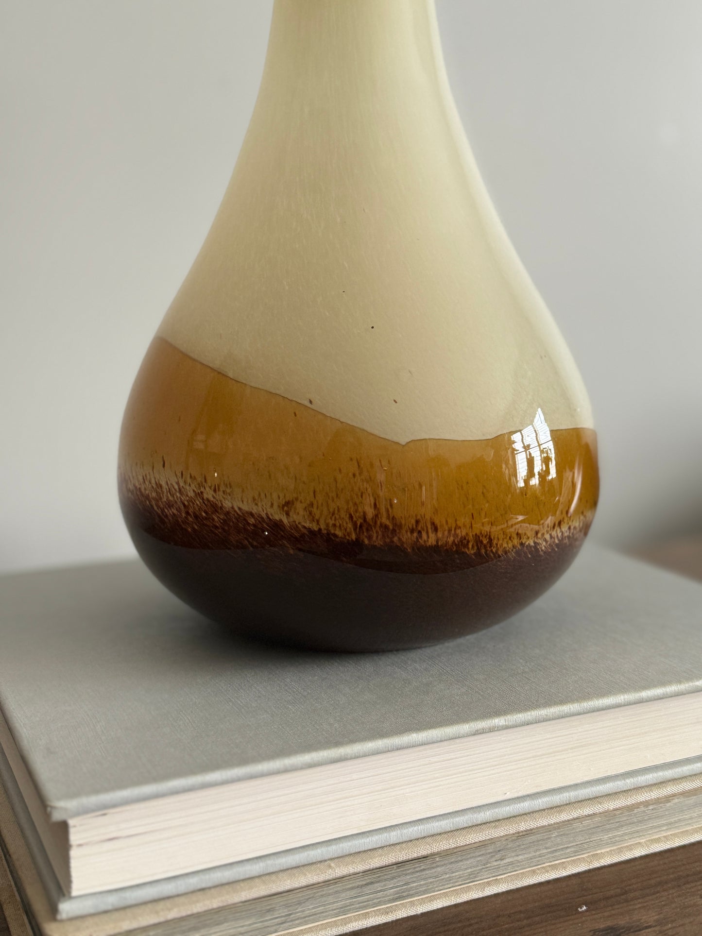 Mid century glass vase