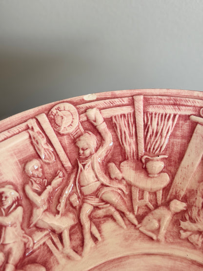 Handmade ceramic wash basin and jug from 1976