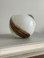 Tiger stripe orb glass bowl