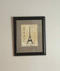 Eiffel Tower print as found