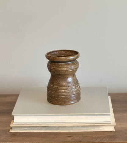 Vintage handmade pottery vase from 1975