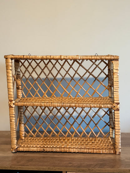 Wicker shelf