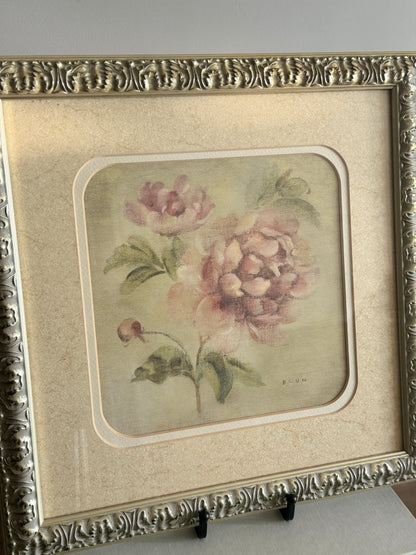 Vintage peony print