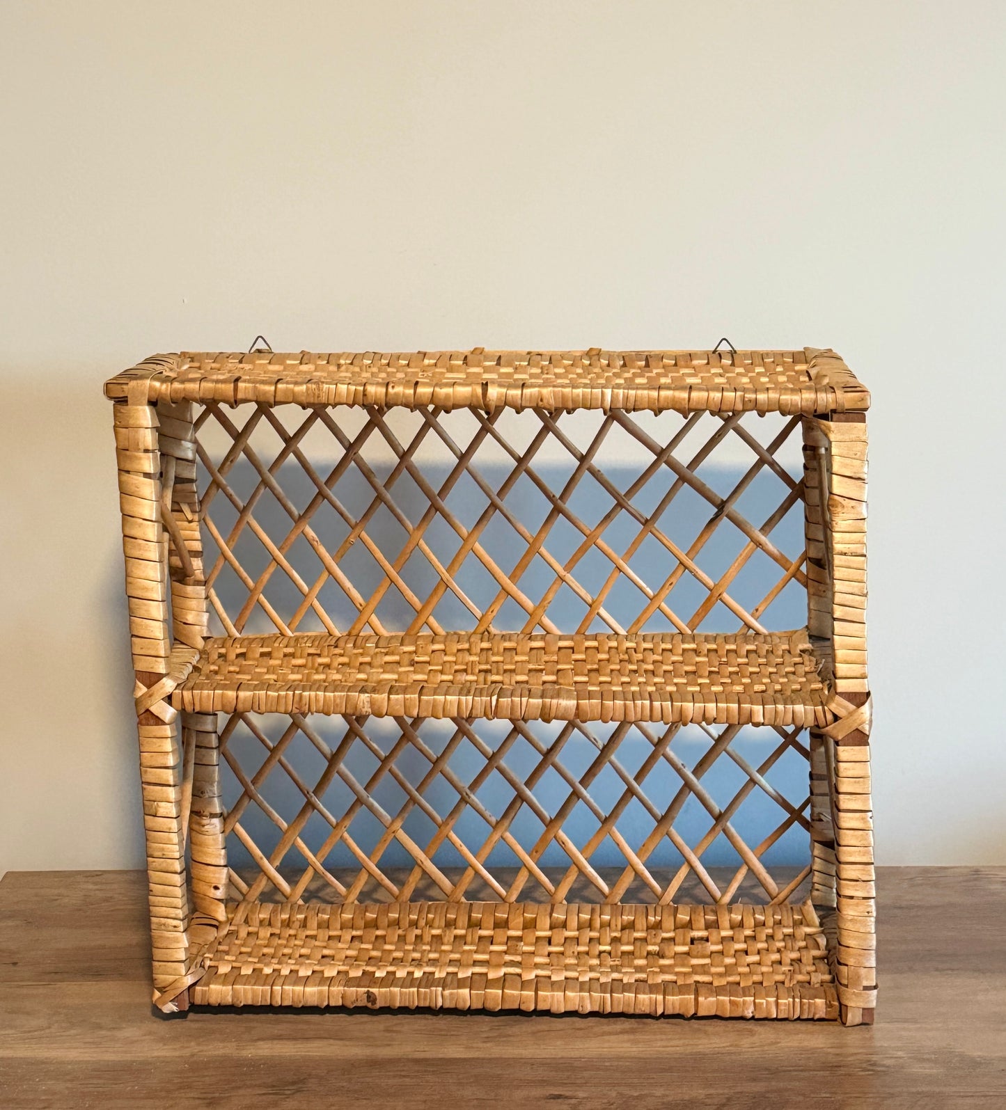 Wicker shelf