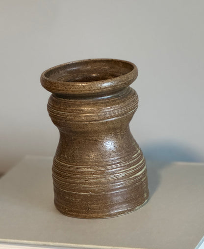 Vintage handmade pottery vase from 1975