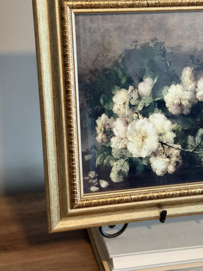 Vintage style peony art print