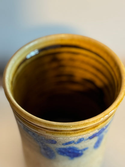 Glazed pottery crock