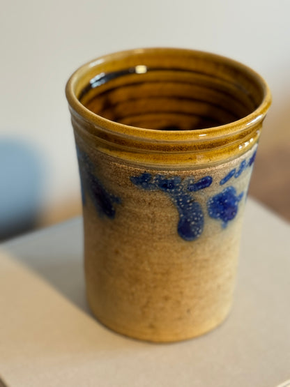Glazed pottery crock