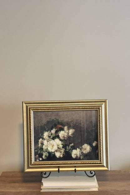 Vintage style peony art print