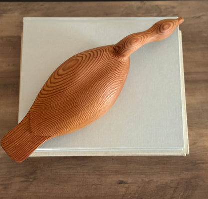Wooden duck decor piece