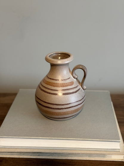 Handled pottery vase