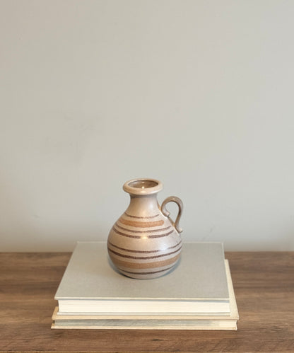 Handled pottery vase